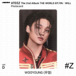 ATEEZ The 2nd Album WORLD EP.FIN WILL Photocard Sticker D ver. KPOP K-POP Wooyoung - #Z Photocard