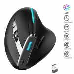 RGB juhtmeta vertikaalne hiir Laetav Bluetooth-hiir s&uuml;learvuti tahvelarvutile Mackbook programmeeritav m&auml;nguhiir ergonoomilised hiired
