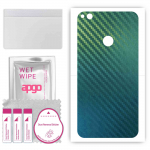 apgo Protective Skin Sticker for the back compatible with Huawei P8 Lite (2017), Wrap Film, Foil, Vinyl - Pattern Carbon Chameleon CAKA1