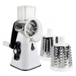 Kolme vahetatava roostevabast terasest teraga k&ouml;&ouml;giviljaviilutaja k&auml;sitsi p&ouml;&ouml;rlev juusturiiv k&auml;epidemega, multifunktsionaalne juurviljal&otilde;ikur punane