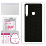 apgo Protective Skin Sticker for the back compatible with Samsung Galaxy A9 (2018), Wrap Film, Foil, Vinyl - Pattern Matrix