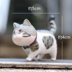 Anime Kitty auto interj&ouml;&ouml;ri kaunistused Mini Cat tegevusfiguur Automaatne armatuurlaud tahavaatepeegliga kaunistusauto 1