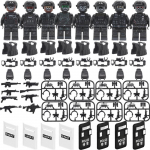 City SWAT Ghost Commando s&otilde;duri minifiguurid kaitsev&auml;e politsei s&otilde;jav&auml;erelva ehitusplokkidega m&auml;nguasjadega s&uuml;nnip&auml;eva j&otilde;ulukingid poistele No Box