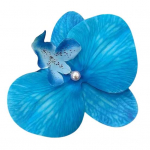 Phalaenopsis Flower juukseklamber Faux siidist lillekujundusega juuksen&otilde;ela seljapea juuksek&uuml;&uuml;s Kerge stiilne aksessuaar roosa