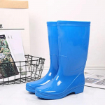 Rainboots naiste k&otilde;rgete varrukateta riidest kiiresti kuivavad vihmajalatsid Naiste veekindlad t&auml;iskasvanute kingad Naiste libisemiskindlad kummikingad Naiste t&ouml;&ouml;jalatsid 36 sinine