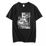 Suvine vintage Anime Manga Berserk T-s&auml;rk Y2K Man Pehme puuvillane Guts T-s&auml;rk Beast Griffith Tee l&uuml;hikeste varrukatega Gatsu T-s&auml;rgi topid XS must