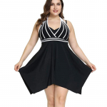 2024. aasta suvine naiste ujumistrikoo uus p&auml;itsetega ujumisriided, kaheosalised Tankini ujumistrikoo XL must
