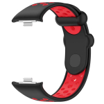 Spordi silikoonist kellarihm Redmi kella 4 rihma tarvikute jaoks Asendusk&auml;ev&otilde;ru Xiaomi Mi Band 8 Pro randmepaelale Correa For Redmi Watch 4 punane/valge