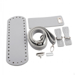 Koti p&otilde;hi heegeldatud reguleeritava &otilde;larihma jaoks, kootud PU-nahast isetegemise komplekt must