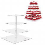 Tassikoogi koogialus Pulmakommide vitriin, kaunistus, l&auml;bipaistev 4 korrusel, ruudukujuline akr&uuml;&uuml;list koogiriiuli tarvikud