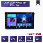 2 Din 9  Android LADA Granta Sport 2011-2018 autoraadio multimeediumipleier GPS-navigatsioon WiFi automaatne stereo 1+16 GB 1+16GB