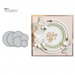 &Uuml;mmargune ring metallist l&otilde;ikevormid DIY scrapbook paberkaardid k&auml;sit&ouml;&ouml; &scaron;abloonvorm h&otilde;be