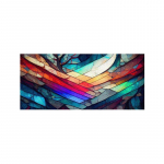 Lillemustriga aknakile Dekoratiivne klaaskile