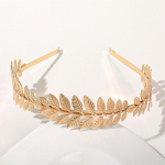 Uus kullav&auml;rvi lehtedega peapael Peakate kroon tiaara peakate jumalanna kreeka pea ehe pruudi pulmajuukse aksessuaarid