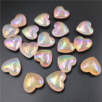 Loomingulised helendavad ehted Aksessuaarid Lahtised helmed Tarretise v&auml;rvi mood kaelakee Peach Heart DIY k&auml;ev&otilde;ru K&auml;sitsi valmistatud materjalid Aurora Dazzle 5tk kollane