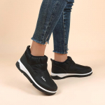 Veekindlad paksendavad ja ka&scaron;miirist moodsad puuvillased kingad Naiste lumesaapad 42 must