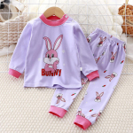 Talvine laste pikkade varrukatega kaelus T-s&auml;rk p&uuml;kste komplekt vabaaja kott 2tk &uuml;likond puuvillane multikas prinditud riietus 90cm