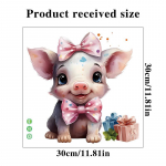 Armas koomiks v&auml;ike p&otilde;rsa vannitoa loov tualettruumi kleebis WC kaane veekindel kleebis 30x30cm roosa