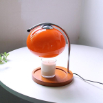 Vintage Klaasist Laualamp K&uuml;&uuml;nlakuumutaja Magamistuba &Ouml;&ouml;kapp Atmosf&auml;&auml;riline Dekoratiivvalgusti Elutuba Kabinet Kodu K&uuml;&uuml;nlak&uuml;te Valgus US Plug red