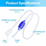 Akvaariumi kruusapuhastaja vaakum k&auml;eshoitav sifoonpump koos filtriotsikuga kalapaak