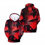 Uus s&uuml;gisene 3D digitaalprintimine kapuutsiga kampsun loominguline printimine XXXXL valge