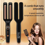 Juuksesirgendushari DualUse Travel Curling Comb 6 seadistusega sirgendaja Frizz Control Soenguhari &auml;rireisideks Avaleht