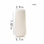 Keraamiline vaasikomplekt Kolmeosaline komplekt Valge vaasikomplekt Dekoratsioon Kodu Elutuba Keraamika Vaas Lillede seade Dekoratiivne pudel