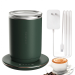 2-&uuml;hes isesegav kohvikruus 3-taseme reguleeritav konstantse temperatuuriga tassisoojendaja 60ndate automaatne seiskamine US plug roheline