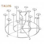 Roostevabast terasest BBQ vertikaalsed vardad &otilde;hufrit&uuml;&uuml;ri jaoks 15 vardast koosnevad eemaldatavad k&uuml;tte-k&ouml;&ouml;git&ouml;&ouml;riistad kohviku-restorani pagari&auml;ri jaoks Small