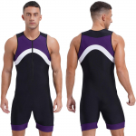 Meeste ujumistrikoo &uuml;hes t&uuml;kis jumpsuit Shorty wetsuit ujumiskost&uuml;&uuml;m Sportlik ujumisriided 3XL