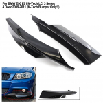 L&auml;ikiv must esip&otilde;lle k&uuml;lgmine splitter BMW 3. seeriale E90 M-Tech LCI 2009-2012