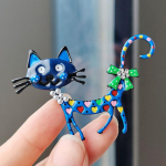 Armsad kassis&otilde;led, 2-v&auml;rvilised emailitud lemmikloomade loomade peoks, vabaaja prossin&otilde;elad naistele, meestele, kingitused sinine