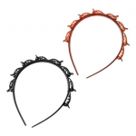 2 tk Naiste peapael klambritega Kahekihilise disainiga libisemisvastane juuksepael, p&otilde;imitud juukser&otilde;ngas, juukseaksessuaarid 2pcs