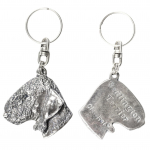 Bedlington Terrier, Rothbury Terrier, Rodbery Terrier - Silver-plated dog pendant, handbag decoration, backpack pendant by Art-Dog brand