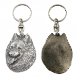 Spitz - Silver-plated dog pendant, handbag decoration, backpack pendant by Art-Dog brand