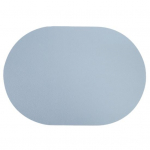 Ovaalne Western Placemat Kunstnahast Kokkupandav Ruumis&auml;&auml;stlik Lihtne hoiustamine Kulumiskindel kaitsepadi sinine