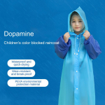 Baby Poncho lasteaia vihmamantel paksendatud pikkade veekindlate varrukatega(cm) &Uuml;ler&otilde;ivaste t&uuml;&uuml;p krae stiil 110*53CM roosa punane v&auml;rv