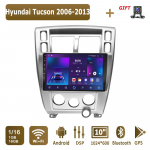 Android autoraadio Hyundai Tucsonile 2006-2013 Multimeediam&auml;ngija Peaseade Stereo GPS-navigatsioon BT WIFI 1+16GB 1+16GB must