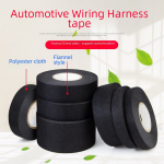 Must flanellteip k&otilde;rge temperatuurikindla leegiaeglustava autojuhtmestiku jaoks. V&auml;hendab m&uuml;ra ja tagab elektrilise adhesiooni. Velvet Tape (15m) * 9mm Width