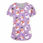 Naiste moodsad V-kaelusega l&uuml;hikeste varrukatega t&ouml;&ouml;riided taskutega, j&otilde;ulutr&uuml;kiga topid M