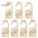 7/8 tk Beebi Garderoobi Eraldajad Kapi Puidust Beebi R&otilde;ivasuuruse M&auml;rgid Vasts&uuml;ndinust V&auml;ikelapseni Beebi Riided Suuruse Eraldajad Igap&auml;evaste Beebi Riiete jaoks D