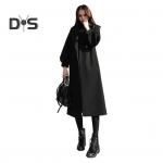 Naiste talvejope, pidulik &auml;ristiil, lahtik&auml;iv krae, topeltn&ouml;&ouml;bid, s&auml;&auml;repikkusega mantel OL reisijakk &uuml;hev&auml;rviline paks &uuml;ler&otilde;ivas M punane