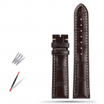 Klassikaline 19MM 20MM 21MM Veisenahast Kellarihm Longines Masters Collection L3 L4 L2.628/L2.673 jaoks Liblikaslukuga kellarihm 21mm