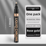 Peegeldav kroomitud galvaniseeriva v&auml;rvi markerpliiats &ndash; veekindel v&auml;rviparandus metallist peegelmudelitele. 2.0