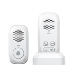 RF433 juhtmeta sisetelefoni helina uksekella kell 1 siseanduriga 984 jalga, Internet pole vajalik must