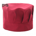 Peakoka m&uuml;ts Unisex k&ouml;&ouml;gim&uuml;ts hotell restoran kokam&uuml;ts plisseeritud disain &uuml;hev&auml;rviline kelner koka t&ouml;&ouml;m&uuml;ts seenem&uuml;ts punane