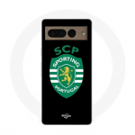 Coque Maniacase pour Google Pixel 7 Pro scp sporting portugal fond noir
