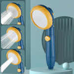 360 kraadi p&ouml;&ouml;ratav vihmadu&scaron;ipea, 3 režiimi reguleeritav k&otilde;rgsurve du&scaron;ipea, vett s&auml;&auml;stvad du&scaron;itarvikud kollane