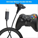 Veronique Chargeur USB C&acirc;ble de lecture et de charge Cordon pour la manette sans fil Xbox 360 C&acirc;ble de charge Ligne de charge