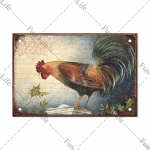 Kana plakat Vintage metallist plekksildid taldrik Kukk Kanamuna Retro Plaque Baar Pubi talu Kodu seinakaunistus 20x30cm